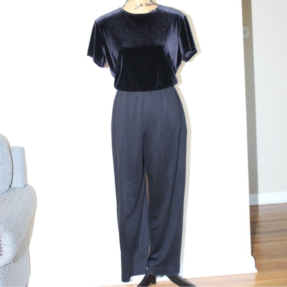 Vtg E.D. Michaels Melanie Drucker Velour Jumpsuit Cropped Jacket Women’s S/M - Picture 6 of 13